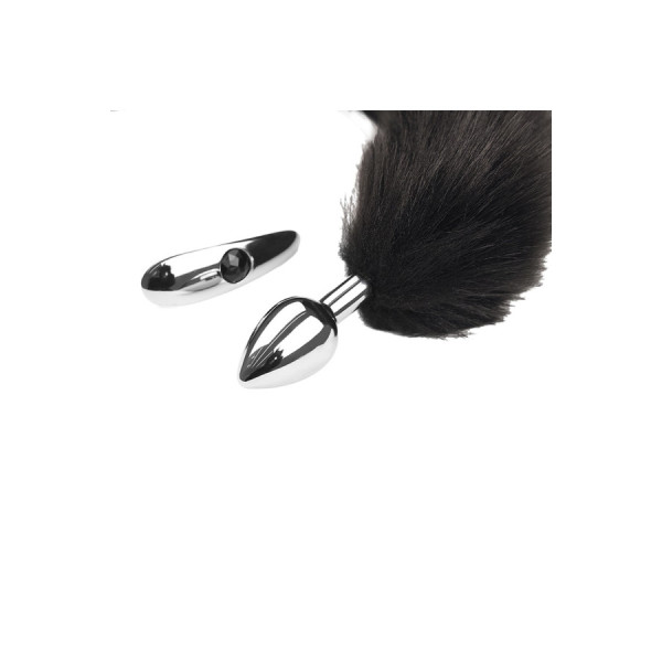 Plug interchangeable aluminium avec queue noire souple 